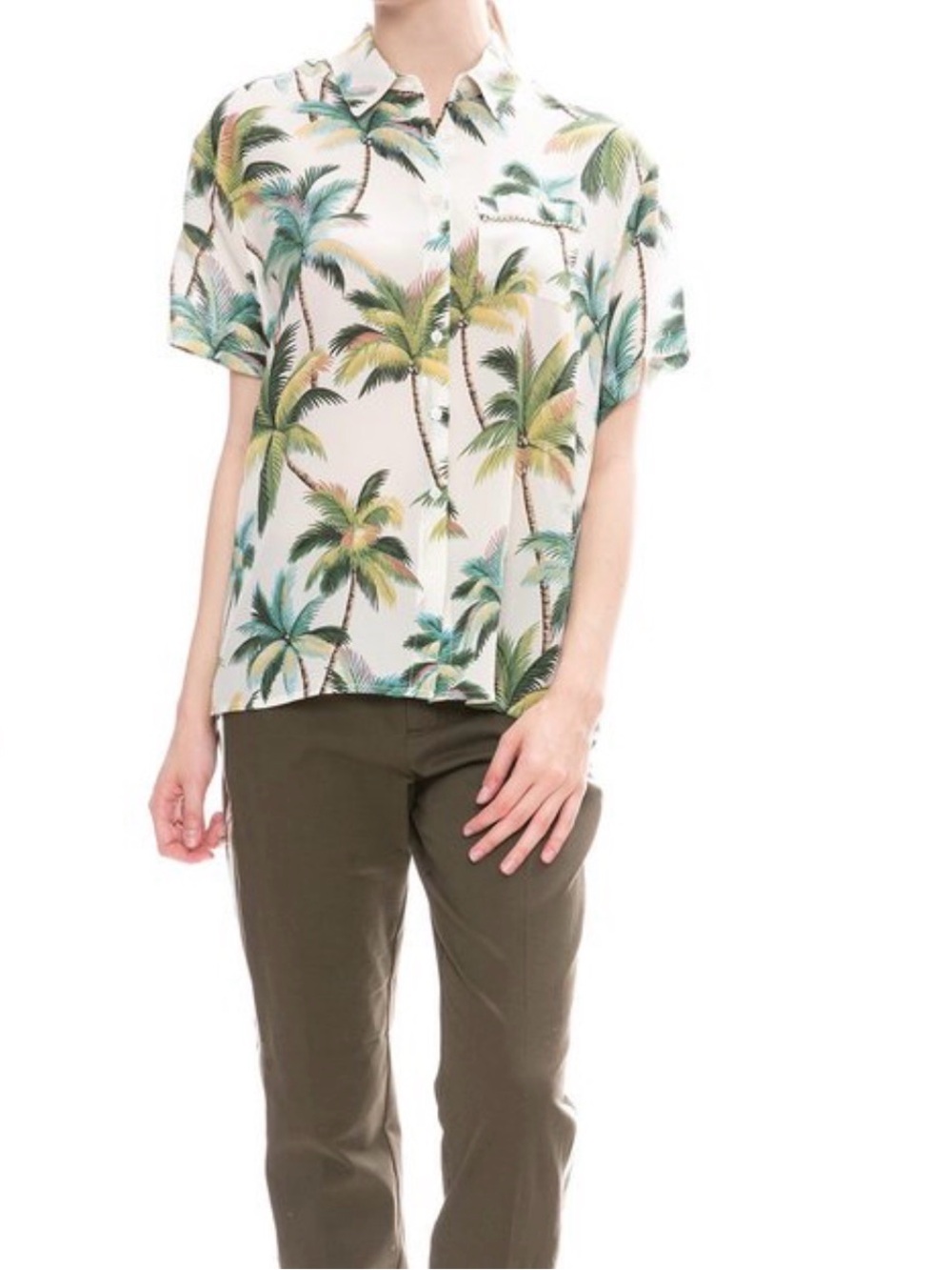 Le  Superbe Tropicana silk blouse
